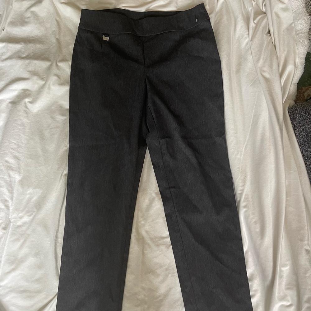 Alfani Grey Straight Leg Pants for Professional Wear